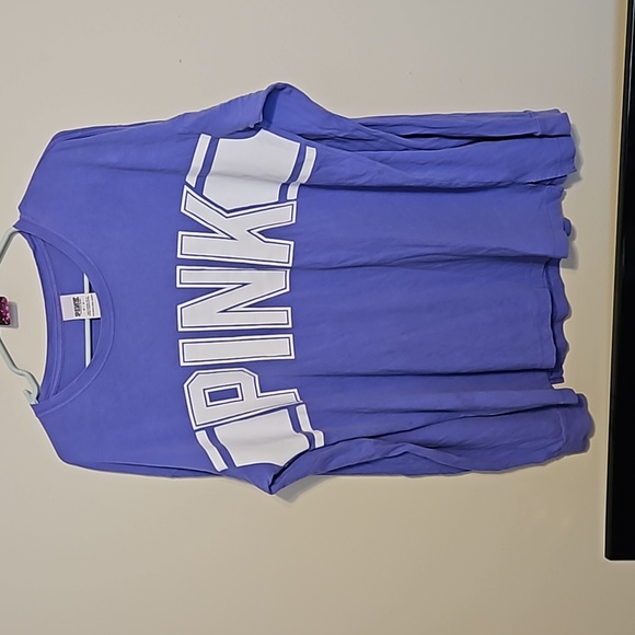 PINK Victoria's Secret Tops - Pink by Victoria Secret Purple Long sleeve crew neck Shirt. In EUC